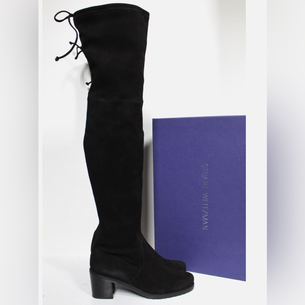 Stuart Weitzman Elegant Black Over-the-Knee Boots